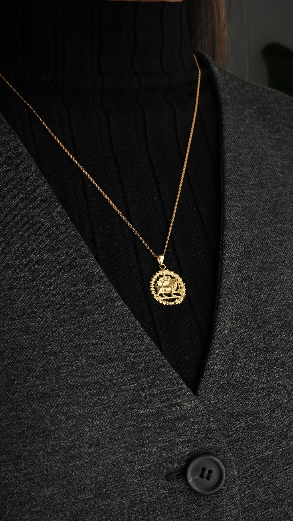 Lion and Sun pendant