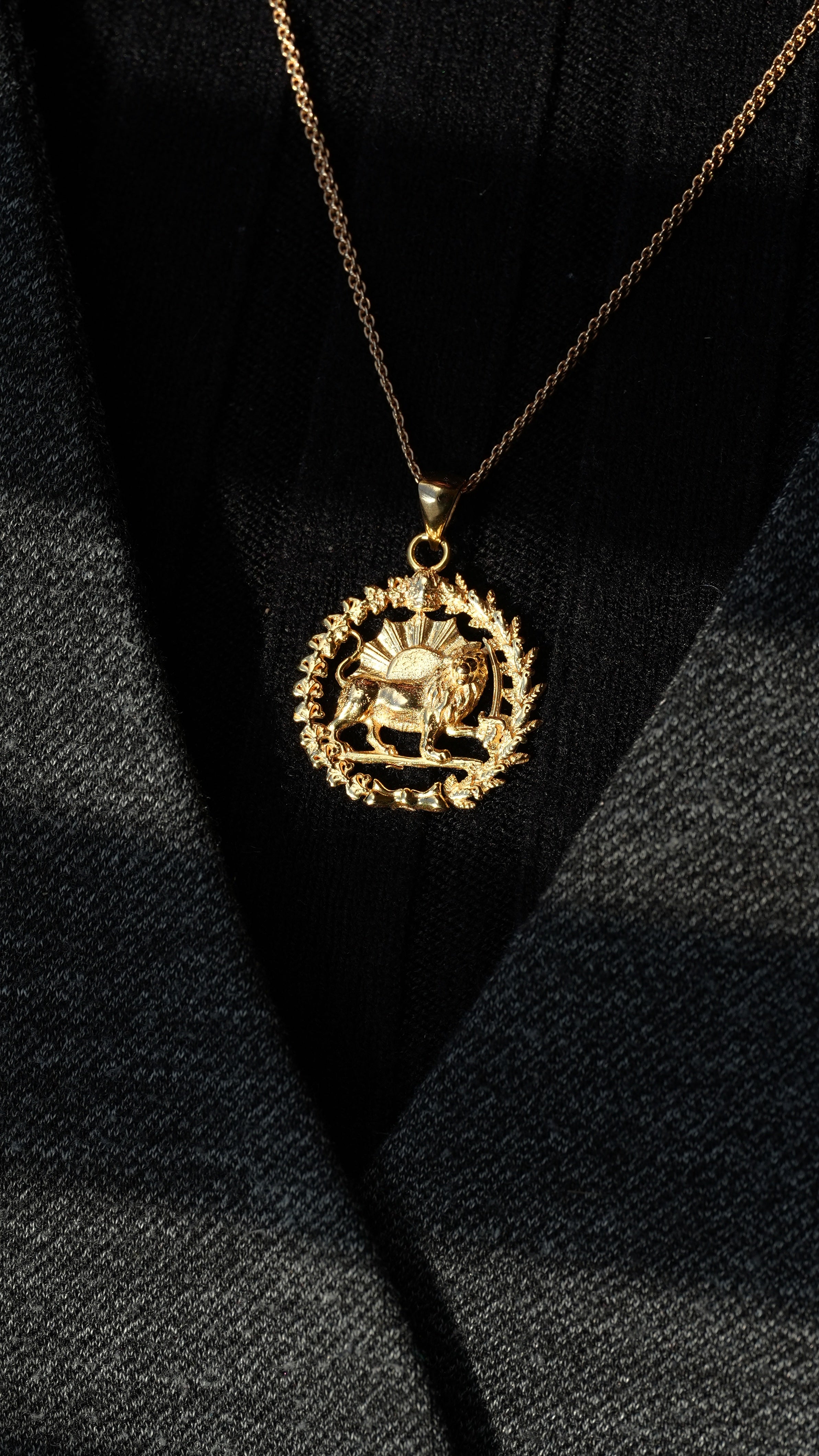 Lion and Sun pendant