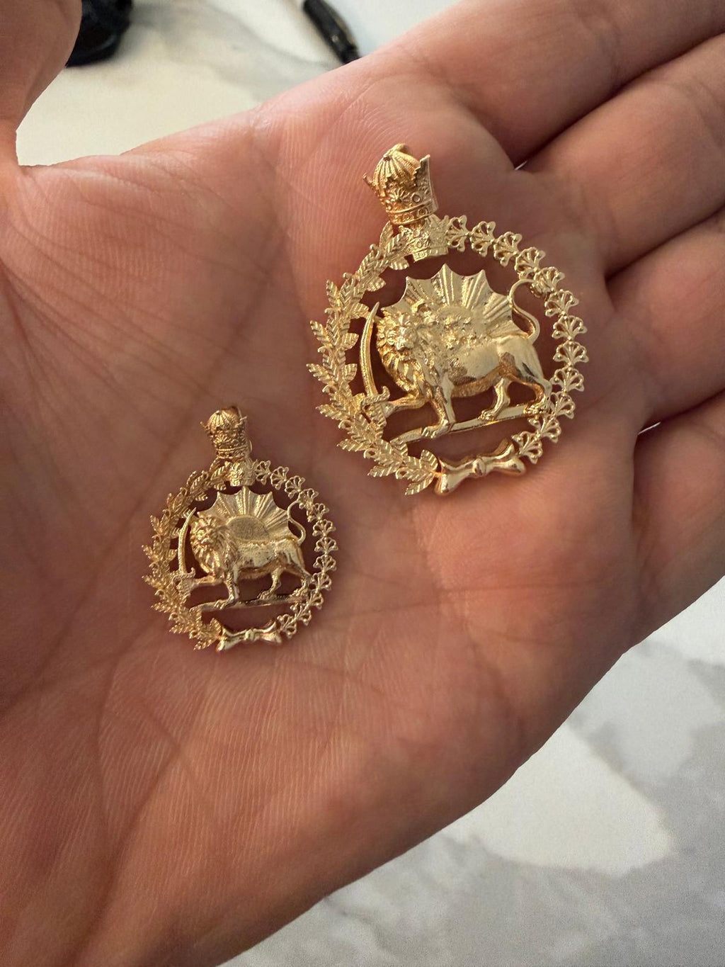 Lion and Sun pendant